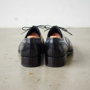 Handmade Men Two Tone Wing Tip Formal Shoes, Leather Dress Shoes - back-view