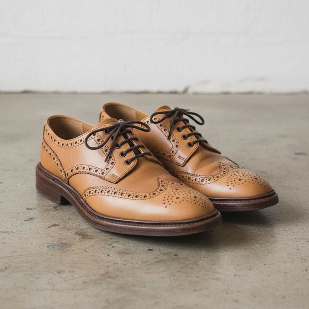 Men's Handmade Wingtip Brogue Dress Shoes, Goody Ear Welted – Rebels Market