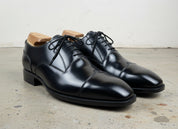 Handmade Mens Black Formal Shoes, Men Black Tuxedo Leather Shoes, Shoes - angle-view-showing-depth