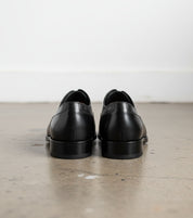 Handmade Mens Black lace up dress shoes, Men elegant leather oxfords shoes - back-view