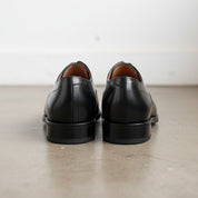 Handmade Mens black leather dress shoes, Tuxedo shoes for men, Gift for him - back-view