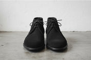 Handmade Mens Black Suede Chukka Boots, Men Brown Laceup Suede Boot - front-view