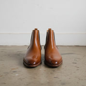 Handmade Mens brown leather chelsea boots, Men casual boot, Men dress boots - front-view
