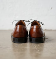 Handmade Mens Brown Split toe Shoes, Men brown lace up dress shoes - back-view