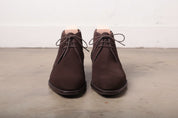 Handmade Mens brown suede dress boots, Men brown formal boot, Men boots - front-view
