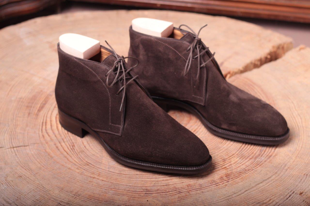 Handmade Mens brown suede dress boots, Men brown formal boot, Men boot