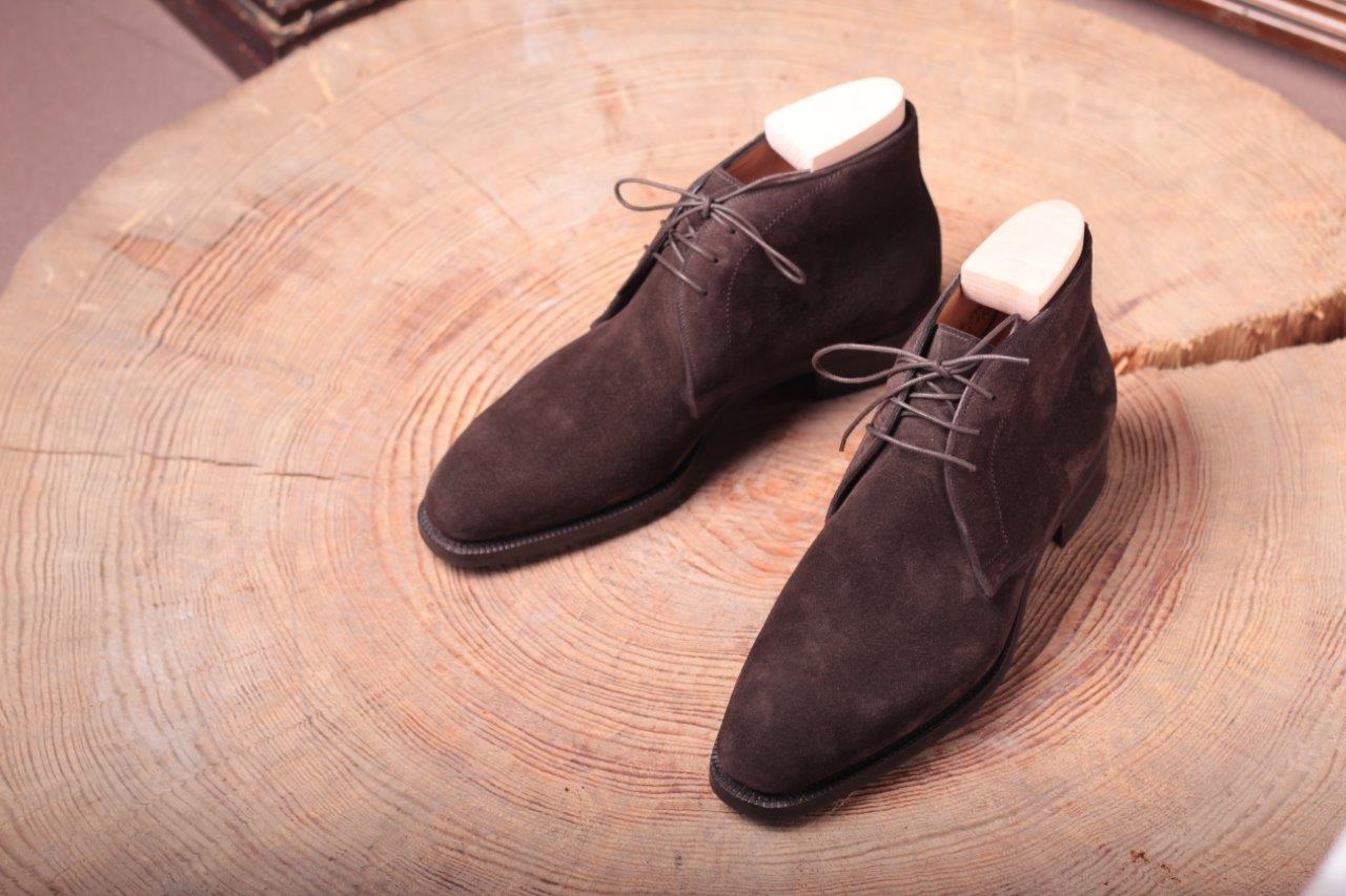 Handmade Mens Brown Suede Dress Boots, Men Brown Formal Boot, Men Boots
