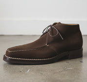 Handmade Mens Brown suede dress shoes, Men brown oxfords dress shoes - detail-view-showing-texture