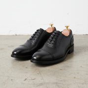 Handmade Men's Cow Leather Brogue Shoes - front-view