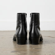 Handmade Men's Cow Leather Classic Boots - back-view