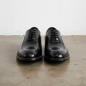 Handmade Men's Cow Leather Classic Brogues Dress Shoes - front-view