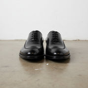 Handmade Men's Cow Leather Dress Oxfords Shoes - front-view