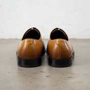 Handmade Men's Cow Leather Formal Dress Shoes - back-view