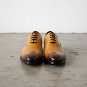 Handmade Men's Cow Leather Formal Dress Shoes - front-view