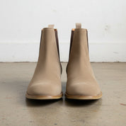 Handmade Men's Cow Leather Suede Chelsea Boots - front-view