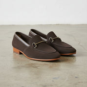 Handmade Men's Cow Leather Suede Tassel Moccasins - Elegant Slip-On Loafers - 3-4-right-view