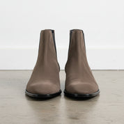 Handmade Men's Cow Leather Suede Zipper Boots - front-view