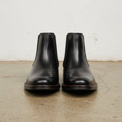 Handmade Men's Cow Premium Leather Dress Boots - front-view