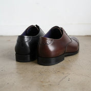 Handmade Men's Cow Premium Leather Formal Dress Shoes - back-view