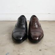 Handmade Men's Cow Premium Leather Formal Dress Shoes - front-view