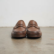 Handmade Men's Cow Suede Casual Loafer Shoes - front-view