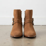 Handmade Men's Cowhide Suede High Ankle Boots - front-view