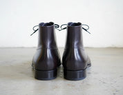 Handmade Mens Fashion Ankle Leather Boot, Men Black Lace Up Boot, Mens Boot