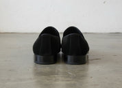 Handmade Mens Fashion Velvet Shoes, Men Casual Velvet Embroidered Slipper - back-view