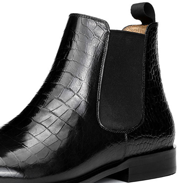 Crown Prince Frog Pattern Print Men Women Leather Boots main image 1