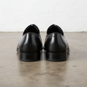 Handmade Men's Full Grain Leather Cap Toe Formal Dress Shoes - back-view