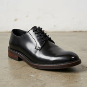 Handmade Men's Full Grain Leather Classic Oxford Shoes - detail-view-showing-texture