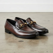 Handmade Men's Full Grain Leather Modern Loafers - 3-4-right-view