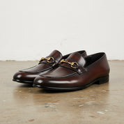 Handmade Men's Full Grain Leather Modern Loafers - front-view