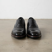 Handmade Men's Full Grain Leather Oxford Dress Shoes - front-view