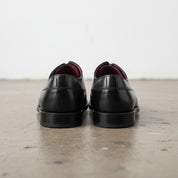 Handmade Men's Full Grain Leather Oxford Shoes - back-view