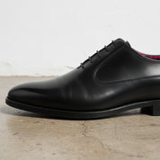 Handmade Men's Full Grain Leather Oxford Shoes - detail-view-showing-texture