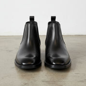 Handmade Men's Full Grain Leather Stylish Boots - front-view