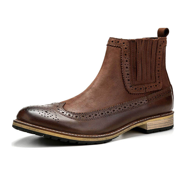 Handmade Men's Full Grain Leather Suede Dress Boots – Rebels Market