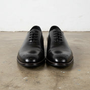 Handmade Men's Full Grain Leather Suede Dress Shoes - front-view