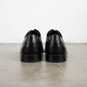 Handmade Men's Full Grain Leather Wingtip Formal Shoes - back-view