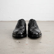 Handmade Men's Full Grain Leather Wingtip Formal Shoes - front-view