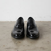 Handmade Men's Full Grain Patent Leather Formal Dress Shoes - front-view