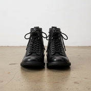 Handmade Men's Full Grain Premium Leather Lace-Up Boots - front-view