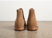 Handmade Men's Full Grain Suede Chelsea Boots - back-view