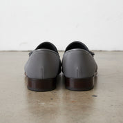 Handmade Men's Full Grain Suede Tassel Loafers - Elegant Casual Shoes - back-view