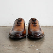 Handmade Men's Full Grain Wholecut Leather Casual Dress Shoes - front-view