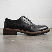 Handmade Men's Geniune Leather Formal Dress Shoes - detail-view-showing-texture