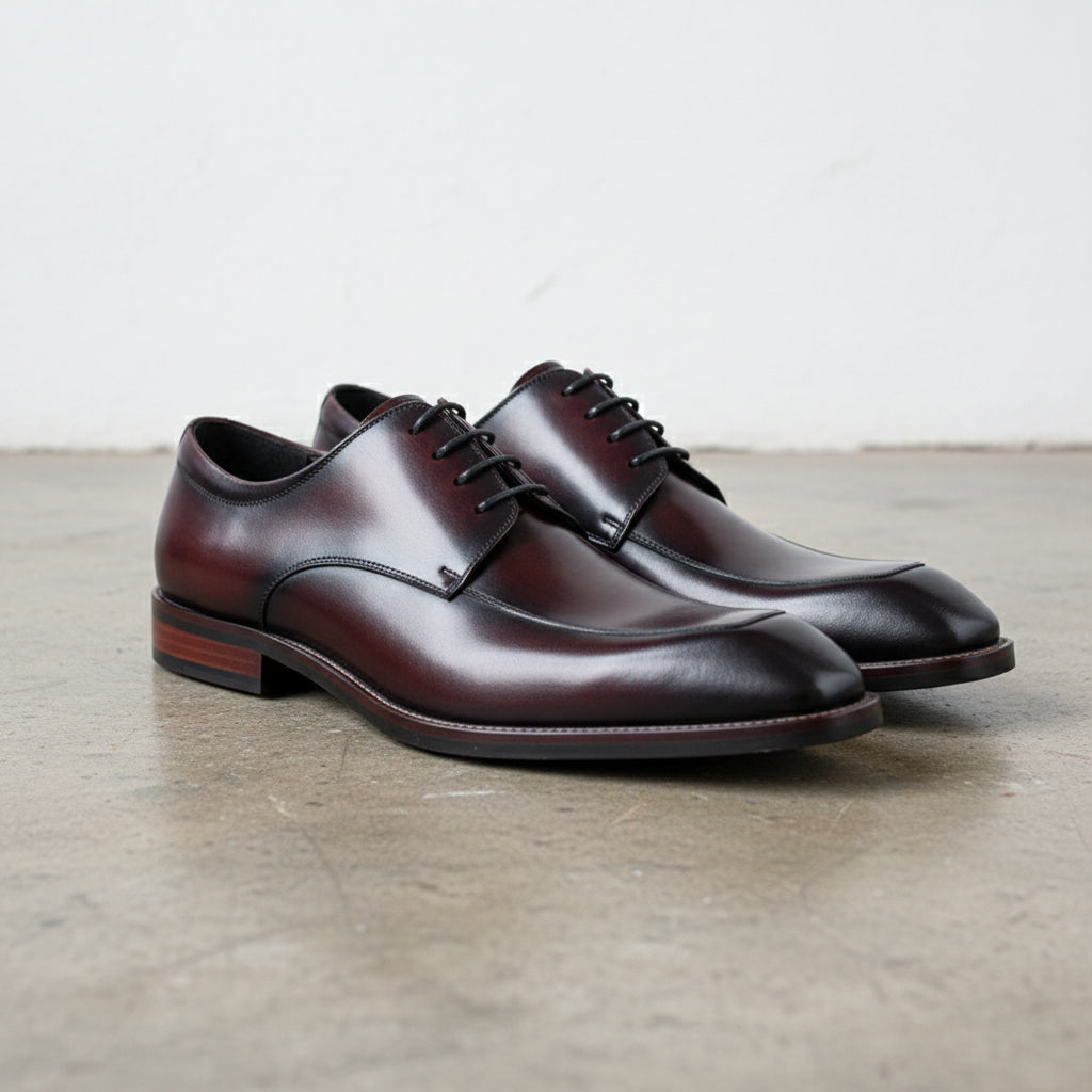 Handmade Men's Genuine Leather Formal Oxfords - 3-4-right-view