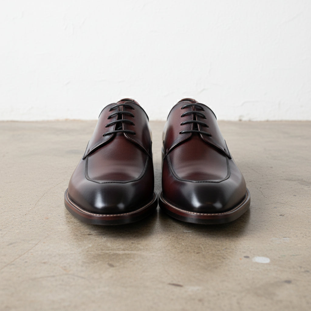 Handmade Men's Genuine Leather Formal Oxfords - front-view