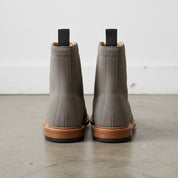 Handmade Mens gray Suede Dress Boots, Men gray ankle Boots, Men Ankle Boots - back-view